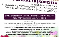 WYSTAWA PRAC I RĘKODZIEŁA oraz CHARYTATYWNY KIERMASZ SŁODKOŚCI