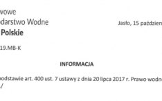 Informacja Dotycząca Zlewni w Jaśle