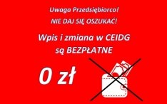 Informacja dla przedsiębiorców