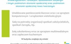 Darmowa sala na potrzeby organizacji, spotkań Zarządu